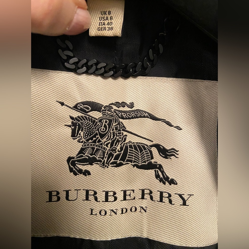 Burberry London Virgin Wool and Cashmere Peacoat (Size: M) - Picture 6 of 7